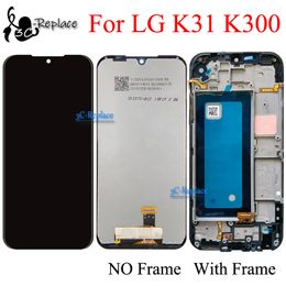 Black 5.7inch For LG K Series K31 2020 K300 / Phoenix 5 LMK300AM K300B LCD Display Touch Screen Digitizer Assembly / With Frame