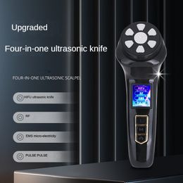 Four in one hifu beauty instrument home mini ultrasonic knife radio frequency instrument facial anti-aging lifting firming beauty instrument