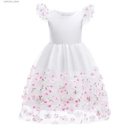Girl's Dresses Kids Dresses for Girls Christmas Party Lace Teen Girl 6 8 10 Years Children Flower Wedding Gown Princess Dress Girl Clothes L47