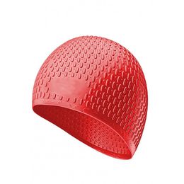 Swimming Cap Unisex Waterproof Silicone Large Ergonomic Swimming Hat slip Resistant Smooth Design for Adults Long Hair