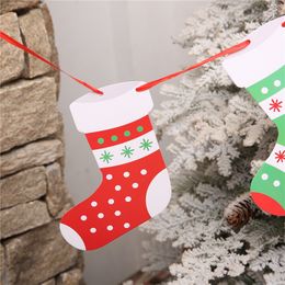 Christmas Banner Garland Flag Merry Christmas Decor for Home Santa Claus Christmas Ornaments Xmas Decor New Year Snowman Elk