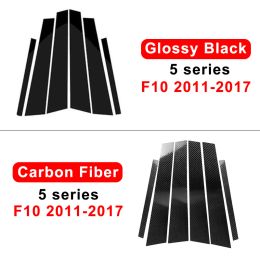 Car Window B-Pillar Trim Sticker For BMW 5 Series G30 F10 E60 F07 520i 523i 525i 528i 530i Door Pillars Car Stickers Accessories