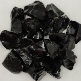 100g Bulk Natural Rough Raw Black Obsidian Quartz Crystal Stone Healing Mineral Specimen Reiki Aquarium Home Room Decoration