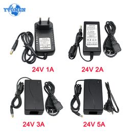 DC 24V 1A 2A 3A 5A Adapter Power AC 220V to 24Volt Lighting Transformer 24V LED Converter Universal Charger For CCTV Hoverboard