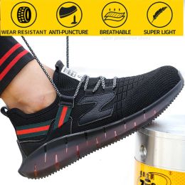 Boots Safety Shoes Work Shoes Insurance Shoes Men's Punctureproof Protective Safety Shoes Summer Breathable Mens Safety Shoes