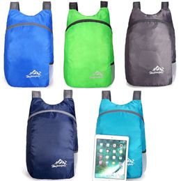 20L Foldable Waterproof Lightweight Packable Backpack Ultralight Outdoor Folding Handy Travel Daypack Bag Nano Daypack
