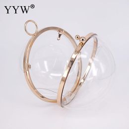 Acrylic Round Ball Clutch bags Women Circle Handbag Transparent Messenger Bag Acrylic Chain Crossbody Bags Totes Money Purse