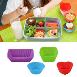 Baking Moulds 40Pcs Silicone Bakings Cups Reusable Muffins Molds Nonstick Liner Cake Easily To Use