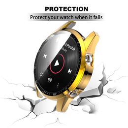 2in1 Tempered Glass Screen Protector + Case for Huawei watch gt2 gt 2 42mm 46mm bumper Protector HD Full Cover Screen Protector