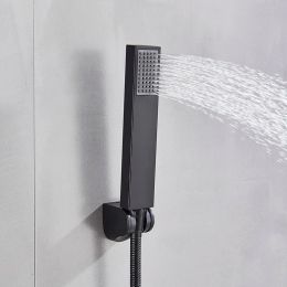 Suguword Bathroom Batutub Shower Faucet Crane Wall Mounted Waterfall Spout Hot and Cold Water Mixer Tap Bath Accessory