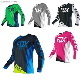 Cycling Shirts Tops BAT Downhill Jerseys T-Shirts Offroad DH Motorcycle Jersey Motorcycle bicycle Shirt Camiseta Motocross T-shirt Y240410