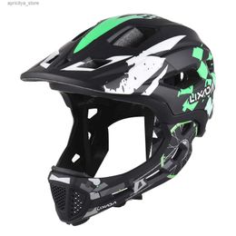 Cycling Helmets LIXADA Kids Cycling Helmet Detachab Full Face Helmet Adjustab Cycling Helmet for Children Cycling Skateboarding L48