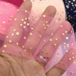 6cm 25Yards Star Tulle Confetti Glitter Tulle Baking Cake Topper Tutu Pom Bow Soft Squine Tulle DIY Wedding Birthday Decoration