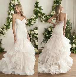 Spring 2024 Wedding Dress Sweetheart Neckline Plus Size Lace Mermaid Wedding Dresses Bridal Gowns