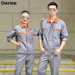 Welding Factory Clothing Men Workwear Long Sleeves Workmen Uniform Car Workshop Uniform Women Mechanical Repairmen Overalls