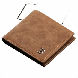 hot Selling Leather Wallet Top Men Coin Bag Minimalist Thin Purse Card Pack Purse Busin Short Wallet for Men 2023 New Fi n4rF#