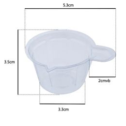 100/50/10pcs 40ml Plastic Clear Measuring Cups Disposable Liquid Container Medicine Cups Kitchen Tool UV Epoxy Dispensing Cup