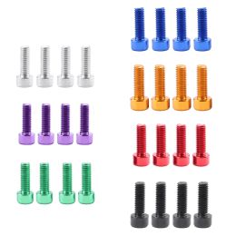 4 Pieces Silver Water Bottle Cage Bolts Holder Screws Hex Socket Screws Bicycle Accessories Instal Bike Bottle Cage Rack