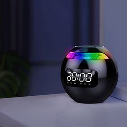 Smart Alarm Clock LED Digital Clock Smart Bluetooth-compatible 5.0 Speaker FM Radio Colorful Light TF Card MP3 Music Play