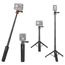 Accessories VRIG TP08 Sports Camera Selfie Stick Tripod Stand 51cm Max. Height for GoPro 11/10/9 Vlog Live Streaming Selfie Video Recording