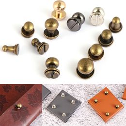 10pcs Monk Head Screws Leather Craft Belt Wallet Solid Brass Nail Rivets Screws Bag/Shoes/Clothes Crafts Accessories 2021 Hot