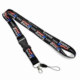 Other Festive Party Supplies Us Flags 2024 Trump Phone Lanyard Gift Strap Removable Of The United States Key Chains String Drop De Dhbb0