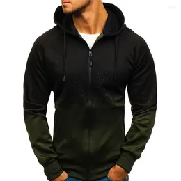 Men's Hoodies Sweatshirts Zipper Pockets Plus Size Sweater Coat Jogging Men Tracksuit Spring Fall Casual Jacket