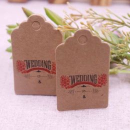 100 pcs 3x5cm hand made with love Kraft /white paper tags Thank you labels bag label handmade paper gift tag handwork price tags