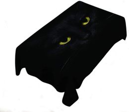 Dark Cat Animal Wildlife Domesticated Cool Mystery Fear Feline Kitten Pet Table Cloths