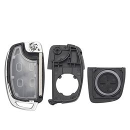 KEYYOU Flip Remote Car Key Shell Case For Hyundai Solaris ix35 ix45 ELANTRA Santa Fe HB20 Verna HY15/HY20/TOY40 Blade 3 Buttons