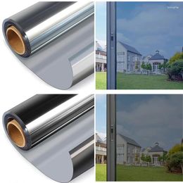 Window Stickers 5M One Way Mirror Adhesive Film Anti Looking Privacy Sunscreen Blackout Glass Removable Tinting Color