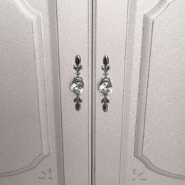 KK&FENG 1PC European Crystal Handles Kitchen Cabinets Door Pulls Jewellery Armoire Bedroom Dresser Decor Crystal Cabinet Knobs