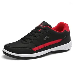 Casual Shoes Pu Leather Men Sneakers Vulcanized Breathable Leisure Male Non-Slip Footwear Tenis Masculino 2024