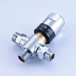 Bathroom Faucet Thermostatic Valve Standard 1/2 Brass Ceramic Replacement Thermostatic Cartridge Valve for Mixer Faucet