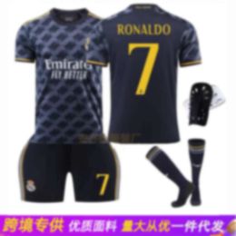 Soccer Jerseys 2324 Real Madrid Away Royal Blue Jersey Number 10 Modric 7 Vinic c Ronaldo 5 Bellingham Football Set