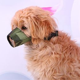 Pet Dog Mouth Cover Mask Mouth Guard Anti Bite Safety Dog Muzzles Oxford Cloth Dog Supplies Adjustable Pet Supplies