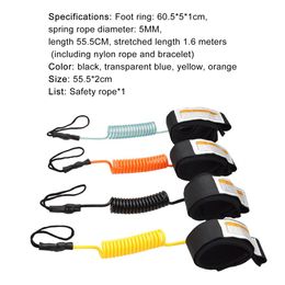 Coiled Surf Leash Strong Elasticity Leash Surfboard Leash Super Strong Webbing Paddle Board Surf Leg Rope Kids Surf Ankle Leash