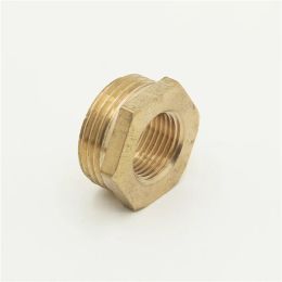 Brass Hex Bushing Reducer Pipe Fitting 1/8 1/4 3/8 1/2 3/4 Threaded Reducing Copper Water Gas Adapter Coupler Connector