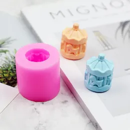 Baking Moulds C1677 Silicone Mould Small Carousel Candle