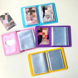 3 Inch Photocard Holder Heart Love Hollow Photo Album 40 Pockets Kpop Binder Mini Idol Pictures Collect Book Storage Scrapbook