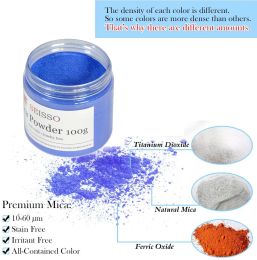 SEISSO 10/100g Organic Mica Powder Nail Glitter Powder Soap Making Kit Powdered Pigments Set Soap Making Dye Hand Soap Making