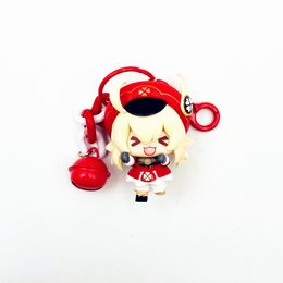 Anime Game Cosplay PVC Doll Klee Lumine Amy Bell Bag Pendant Car key chains Lovely keychain Accessories Keyring