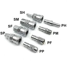 1pc Pneumatic fitting C type quick connector high pressure coupling SP SF SH SM PP PF PH PM 20 30 40 inch thread (PT)