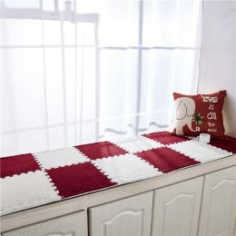 30X30Cm Eva Soft Warm Plush Floor Mat Puzzle Square Floor Mat Baby Child Crawling Rug Play Carpet for Kid Living Room Bedroom