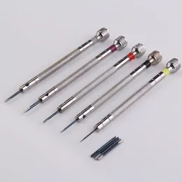 Watch Repair Kits Mini 5pcs Multi-Bit Screwdriver Cushion Grip Handle Small Alloy Steel Tools Kit For Tool Instal