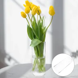 Vases Hydroponic Bottle Clear Glass Flower Vase Cylinder Decor Home Office Planter