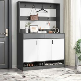 Furniture Shoe Cabinet Home Hall Cabinet Multi-Layer Shoe Storage Cabinet Entrance Door Storage Cabinet Locker Large Capacity