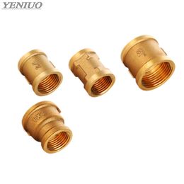 F/F 1/2" 3/4" 1" BSP Female Thread water Brass Pipe Fittings Rounding Nut Rod Connector Coupling Full Port Copper Adapter