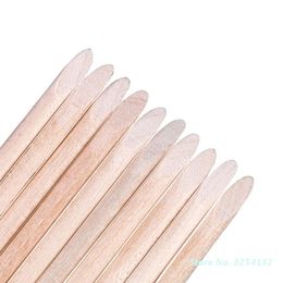 100pcs Nail Cuticle Pusher Orange Wood Sticks Nail Manicures Remover Wooden Design Nail Gel Polish Drawing Stick for Nail Art