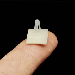 50/100pcs HC-5 Self Adhesive Mount Wire Tie Fixed Clip On PCB Spacer Standoff Locking Snap-In Fixed Clips Adhesive Cable Clamps